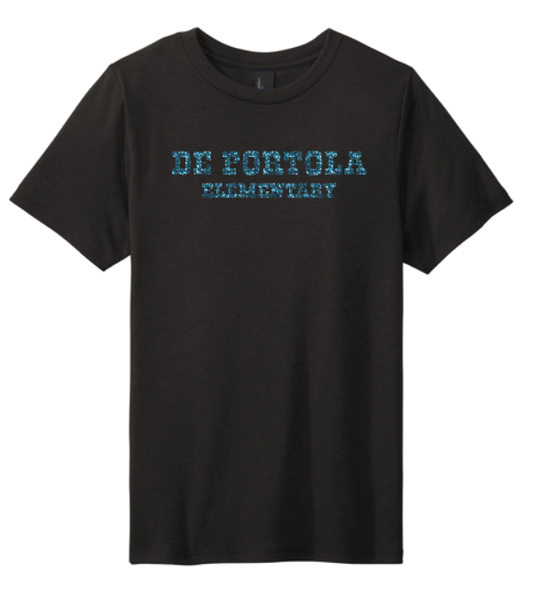 dePortola - GLITTER Design D District Perfect Tri Tee - DM130
