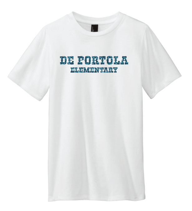 dePortola - GLITTER Design D District Perfect Tri Tee - DM130