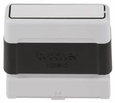Black Brother 1060 self-inking stamp with personalized text or designs, perfect for clear, professional impressions on documents, invoices, or forms. Durable, efficient, and ideal for frequent use with crisp, bold results.