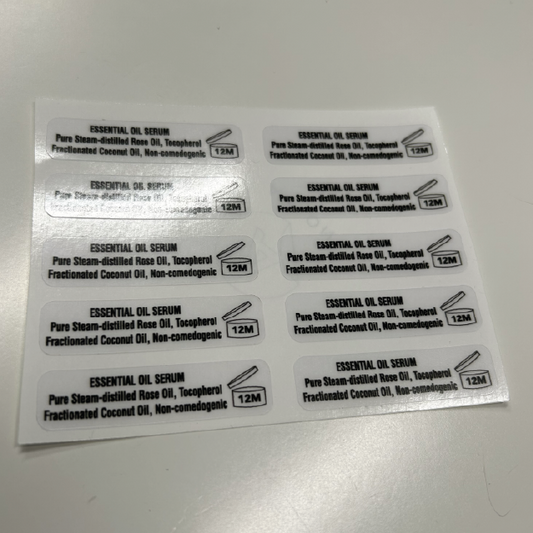 Custom Economy Clear Stickers | Transparent Vinyl Decals | 2x2 to 6x6