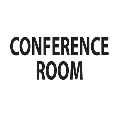 Black text 'CONFERENCE ROOM' on a white background