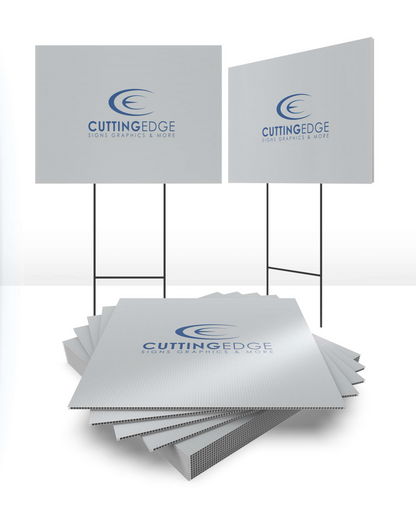 Custom high-quality yard signs featuring bootleg designs, perfect for personal or promotional use. These durable and weather-resistant signs can be personalized with unique artwork or messages, offering a professional way to promote events, businesses, or special messages in outdoor settings.