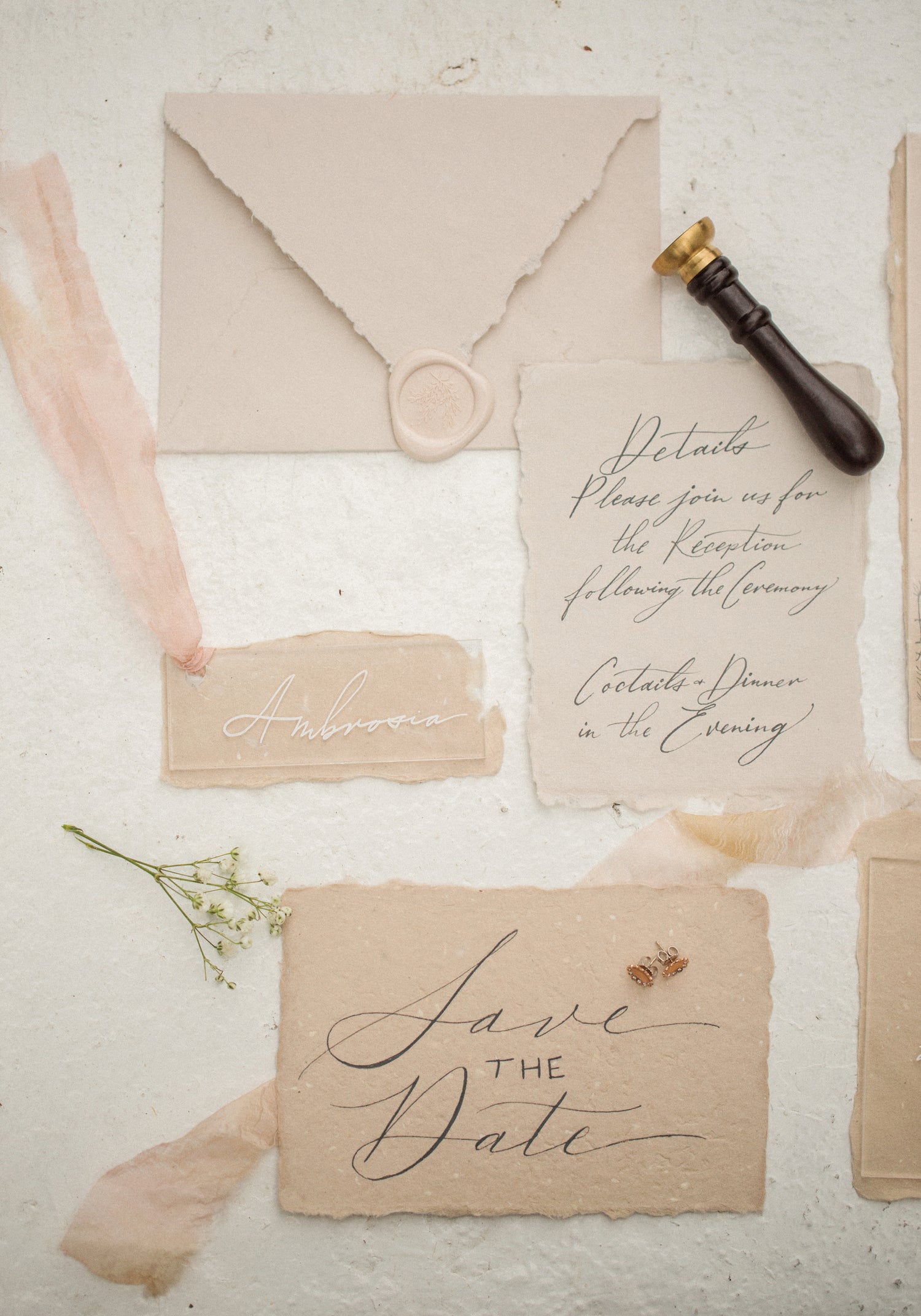 Custom wedding invitations, beautifully designed and personalized to match the theme and style of your special day. These high-quality invitations can feature unique artwork, fonts, and colors, providing a memorable first impression for your guests and setting the tone for your wedding celebration.