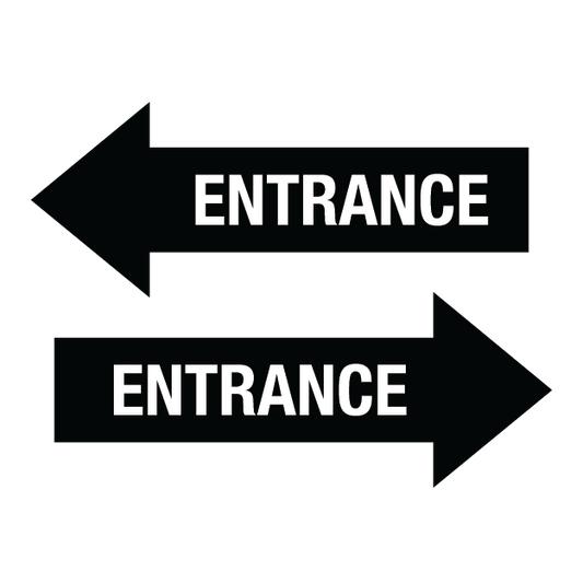 Entrance Arrow Decal