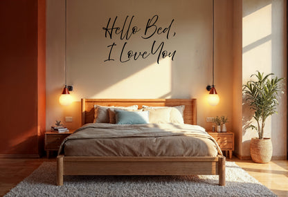 Wall decal in bedroom