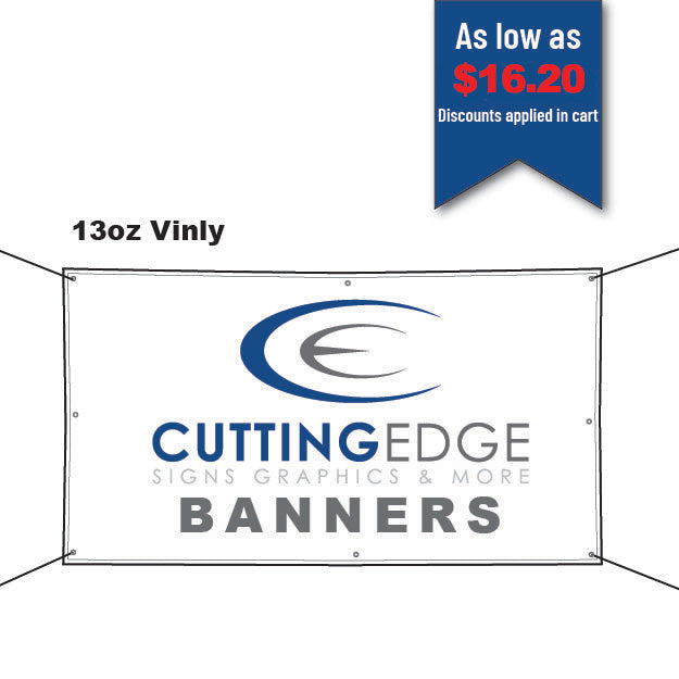 High-quality large format 13oz vinyl banners with custom printing, ideal for events, promotions, or business advertising. Weather-resistant and perfect for both indoor and outdoor display.