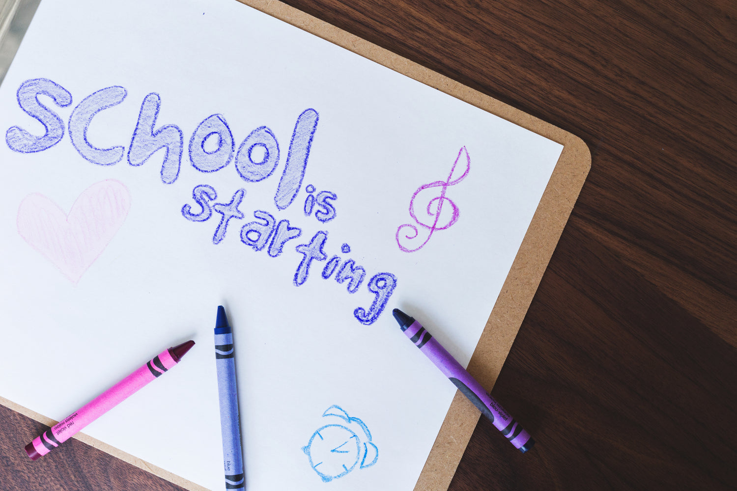 crayon drawing on paper