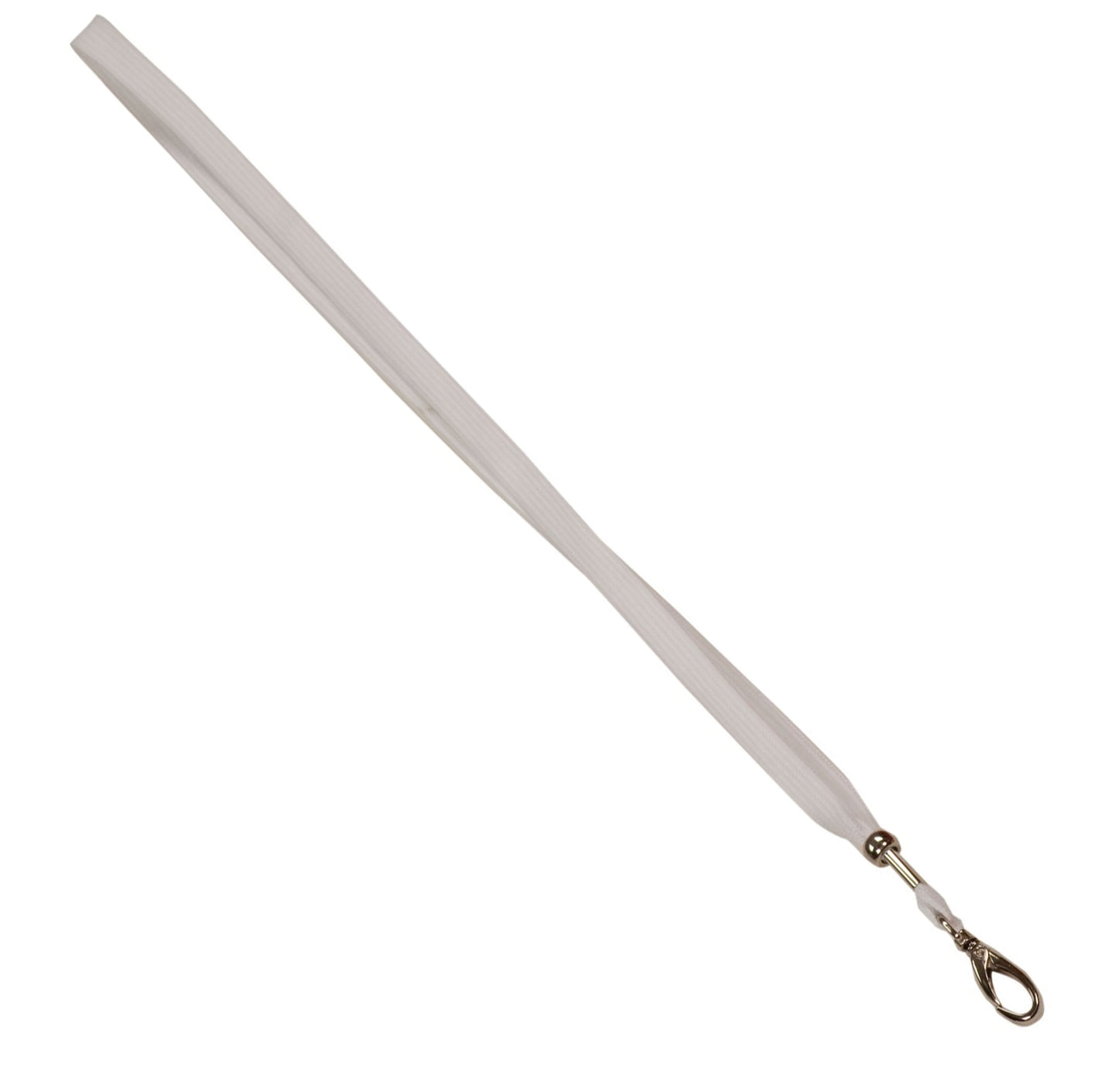 A 36-inch white nylon lanyard with a swivel hook and adjustable ball.